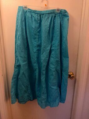 White Stag Aqua Blue Broom Skirt W 1X